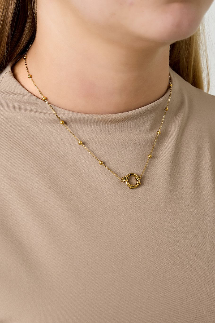Edelstahl Kette Halsketten Kette DIY Täglich Einfache Serie frauen schmuck Bild2